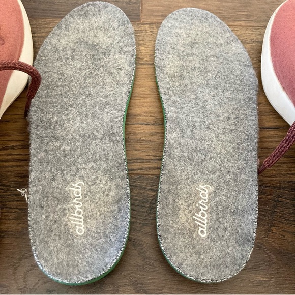 Allbirds Mauve Wool Runners Lace up Sneakers Sz 7 Women’s - Picture 5 of 9